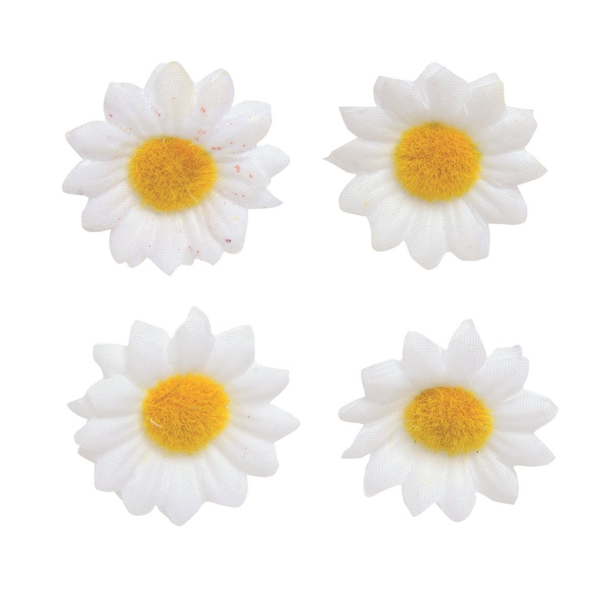Glorex 6 3803 594 Daisy Flowers, White D=20 mm / 18 Pieces