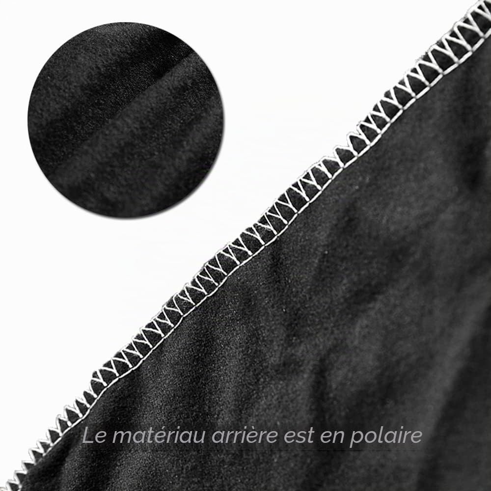Bestenrose – Lot de 4 housses de chaise de salle à manger extensibles, imperméables et universelles en similicuir pour salle à manger, cuisine, hôtel (noir)