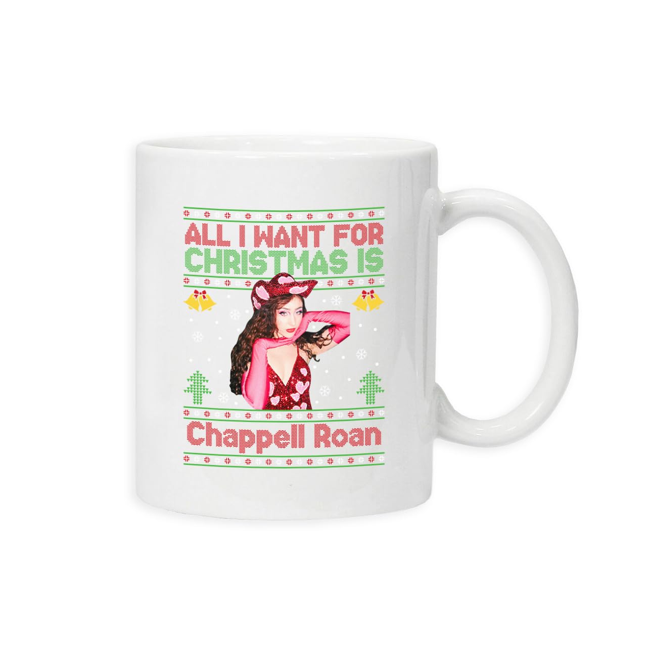 Taylor Brown Christmas Version, Chapel roan for Xmas Winter Festive Novelty Santa Meme Mug Drinking Cup Tea and Coffee Cups Cute Mug Aesthetic Fun Funny Pretty