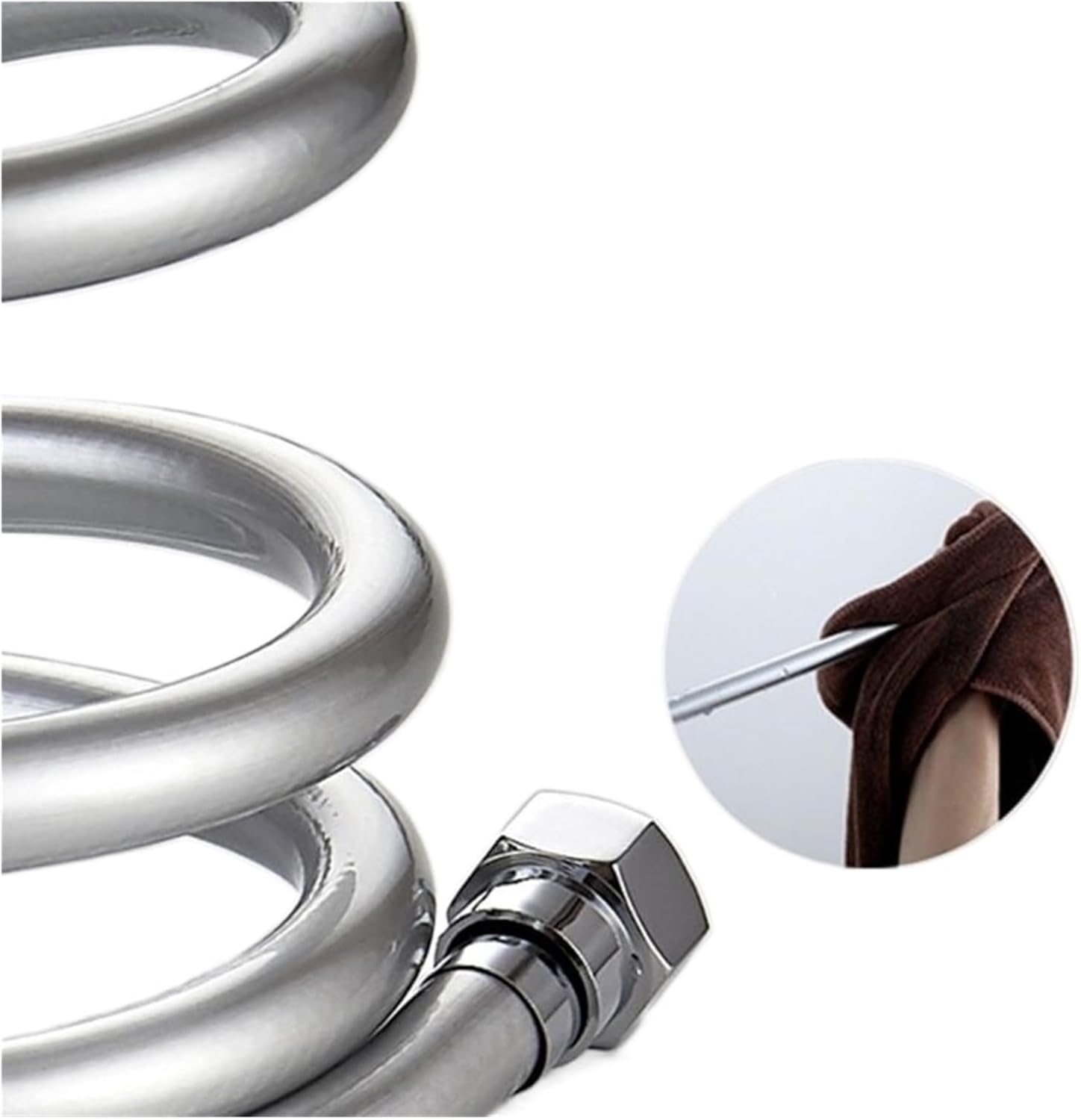 Manguera flexible de alta presión para bidé, manguera de ducha de PVC de 3/2/1,5 m para cabezales de ducha de mano, conexión duradera y a prueba de fugas para uso en el baño