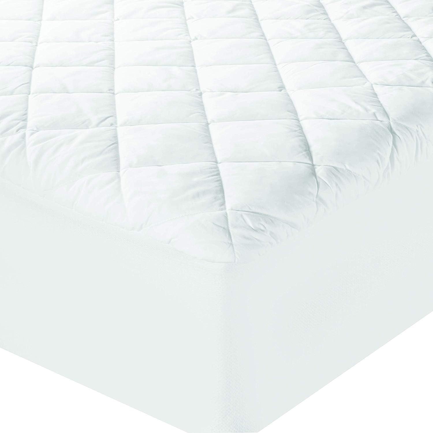 Sealy Luxury 100% Cotton Fitted Mattress Pad, King, White : Home & Kitchen