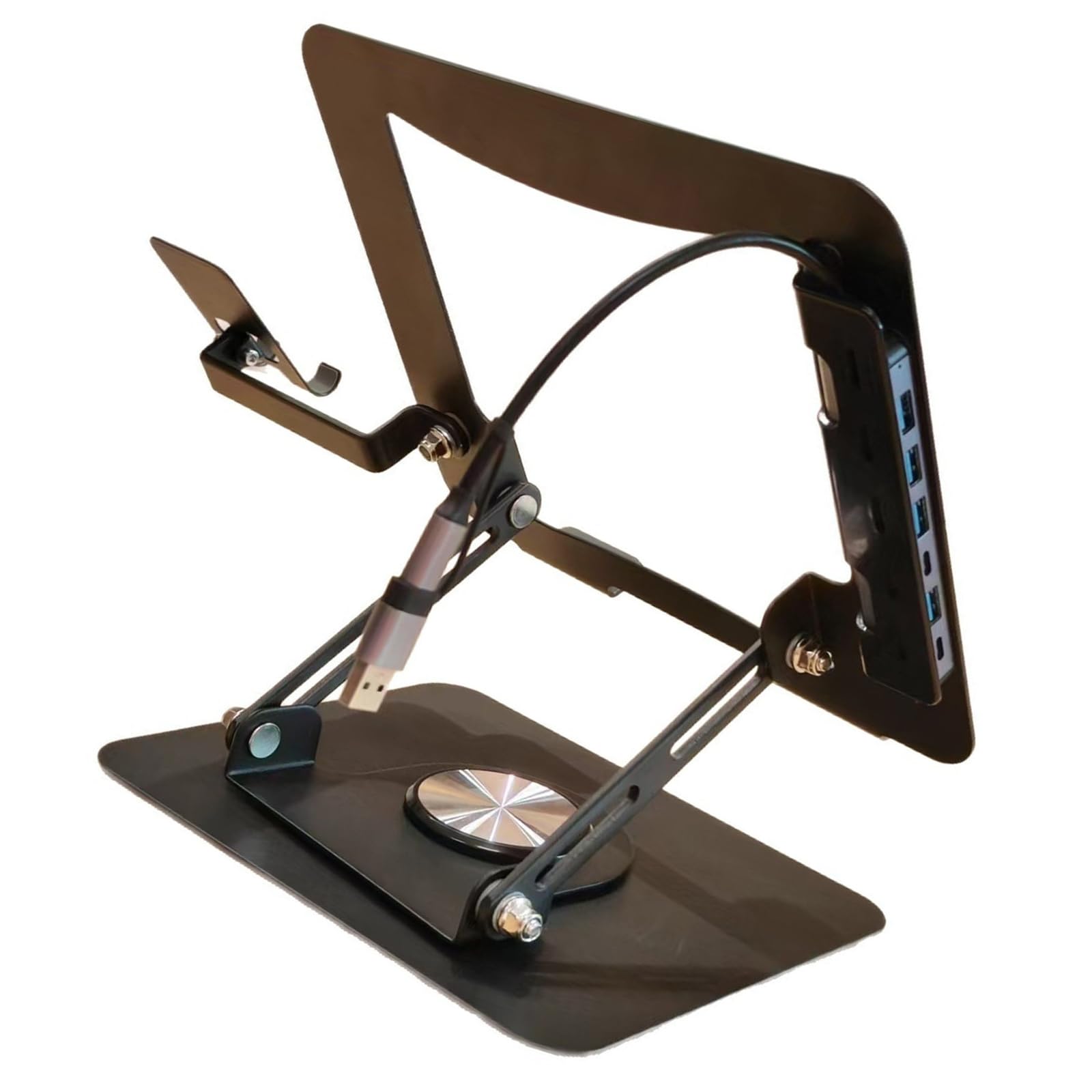 Supporto per notebook in alluminio con fori di raffreddamento migliorati e telaio robusto fino a 8 kg di capacità Supporto ergonomico per laptop