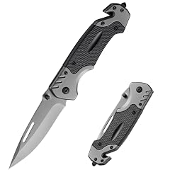 Outdoor EDC Folding knife for Men Women Stainless Steel Blade Pocket Knife Survival Knife with Belt Clip Seat
