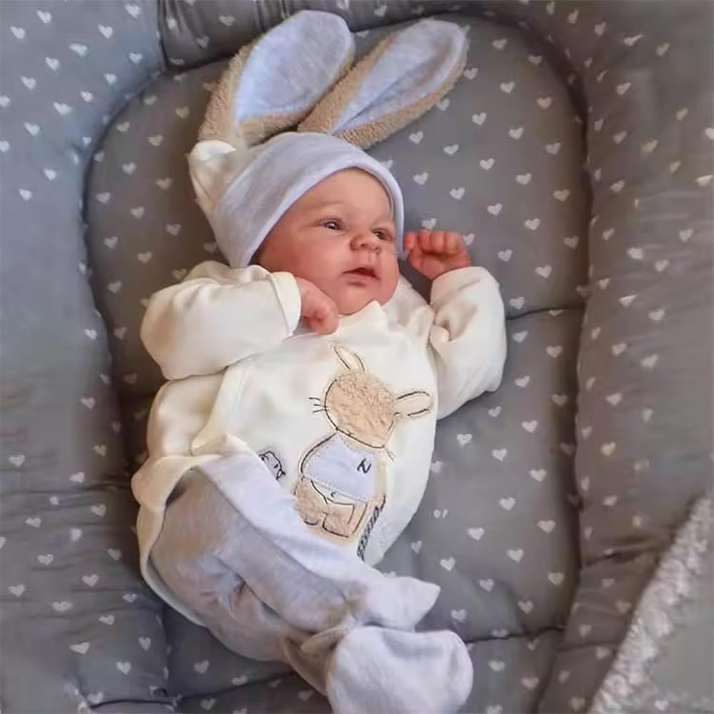 45 cm realistyczna lalka dla niemowląt Reborn, 18 cali, lalka silikonowa jak prawdziwa, realistyczna lalka dla noworodków, prawdziwa lalka Reborn dla chłopców i dziewczynek, zabawka, prezent