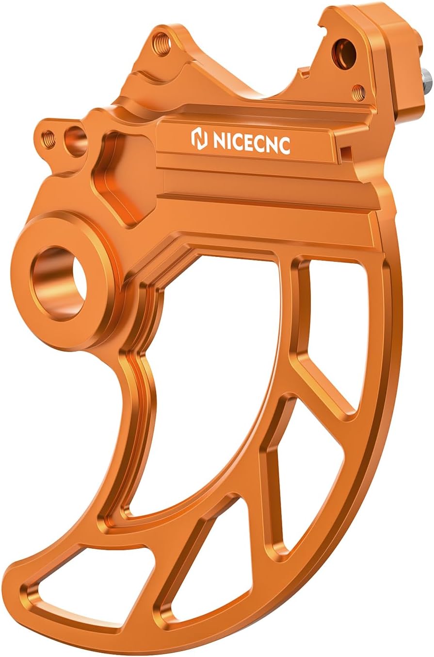 NICECNC CNC Back Disc Protector Rear Brake Disc Cover Compatible with 790 Adventure/R 2019-2023, 890 Adventure/R 2021-2024, Compatible with Husqvarna Norden 901 2022-2023, Aluminum, Orange