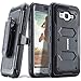Samsung Galaxy Luna / Galaxy J1 (2016) J120 / Amp 2 / Express 3 case, COVRWARE [Aegis Series] Built-in [Screen Protector] Heavy Duty Full-Body Rugged Holster Armor [Belt Clip][Kickstand], Black
