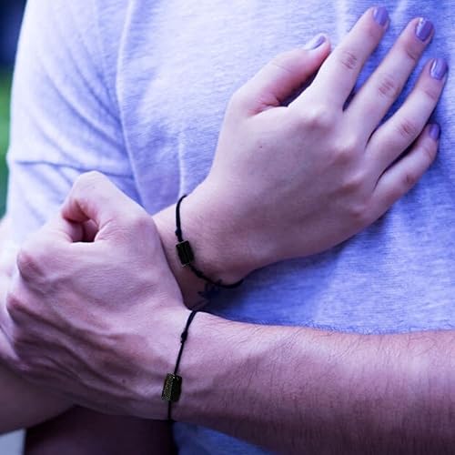 Miniatura 6 de Natural Black Cord Tourmaline Bracelet for Men or Women - Protection Amulet Jewelry Energy Shield Bracelet - Mens Fashion - Balance Grounding