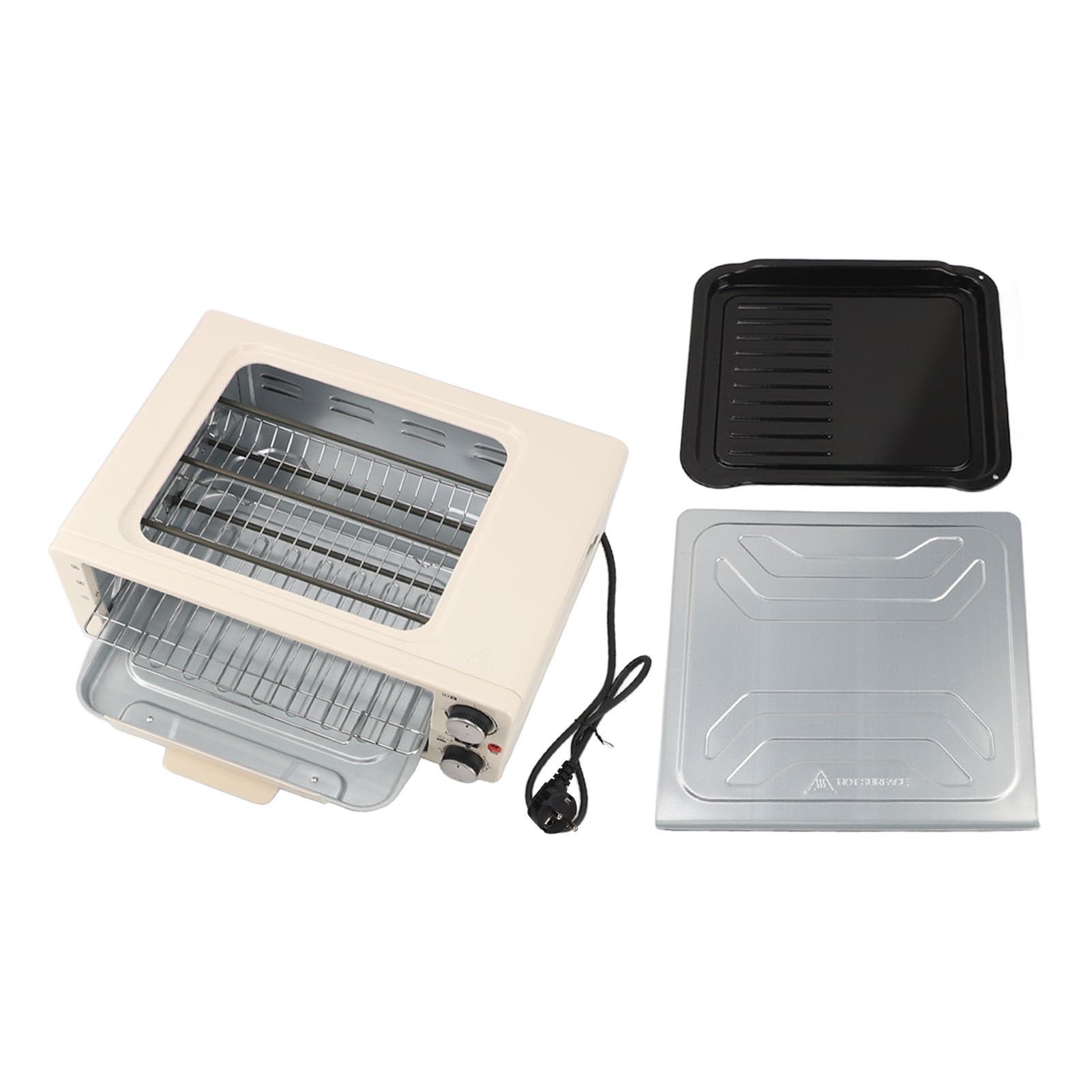 Forno Combinato Friggitrice Ad Aria Combinata con Tostapane da Banco 5 in 1, Forno Elettrico Combinato con Grill, Dispone di Pizzaiola per 14 Litri, Filtro Olio (Spina
