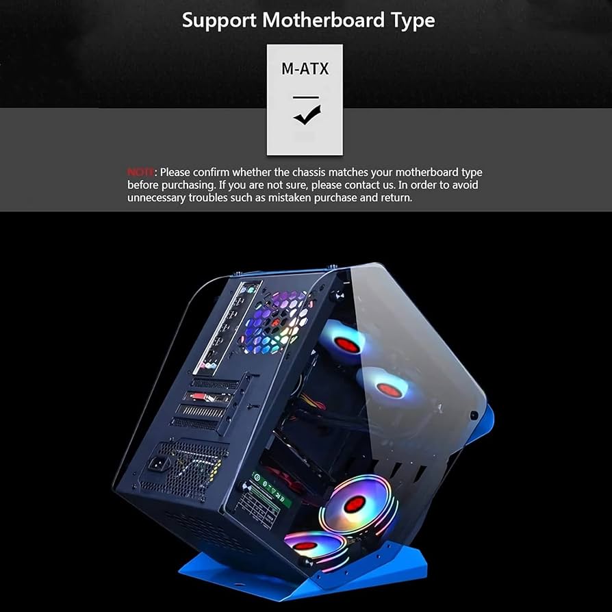 Amazon.co.jp: ミドルタワーPCケース RGBコンピュータケースCPU