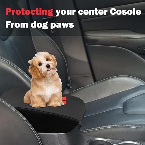 Miniatura 10 de INTGET Para Dodge Dart Centro Consola Cubierta 2016 2015 2014 2013 Cuero Consola Tapa Protector Coche Central Apoyabrazos Cubierta para Dodge Dart