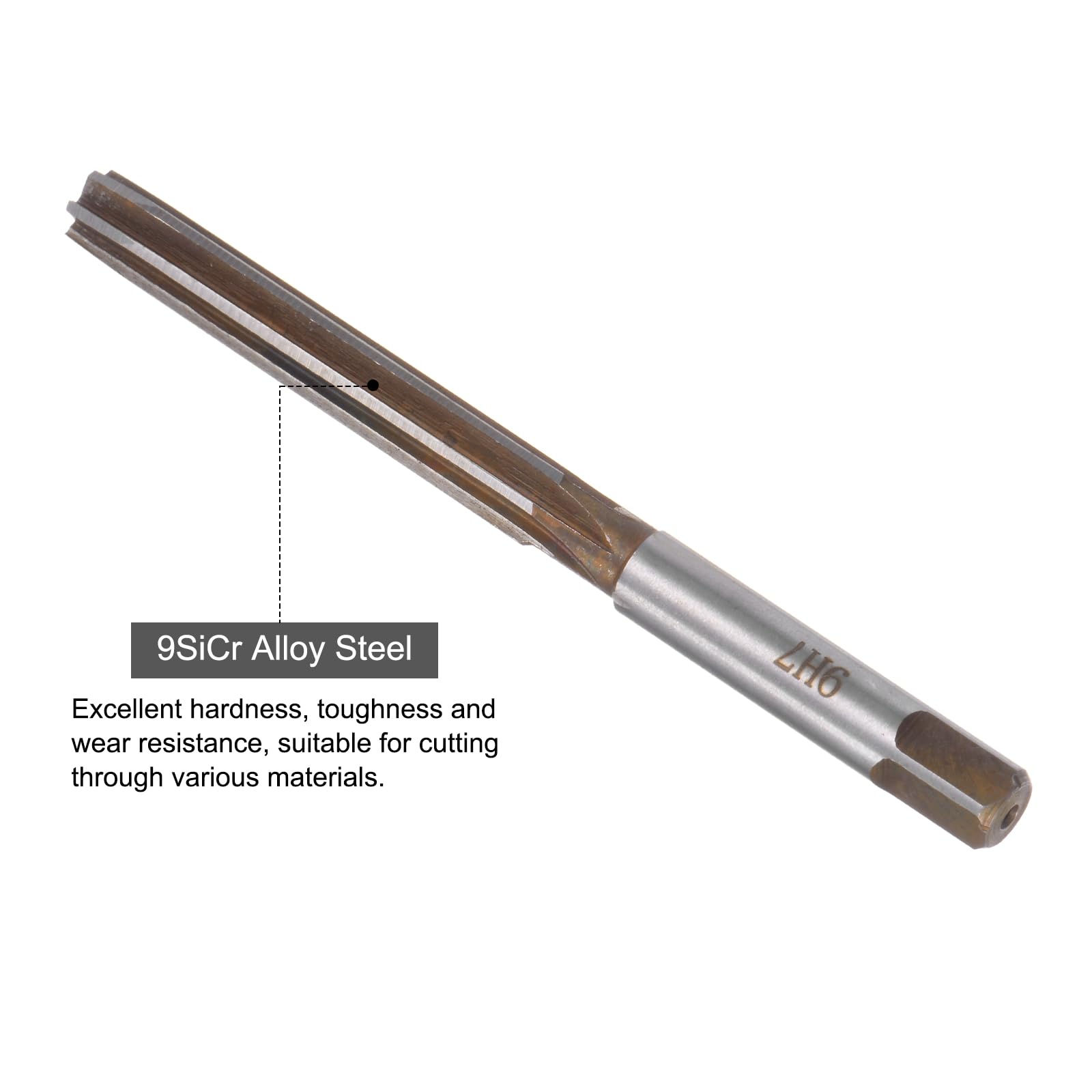 Alésoir De Serrage 18,5 Mm H7 HSS 6 Cannelures Droites - Outil Précision Pour Métal Et Inox
