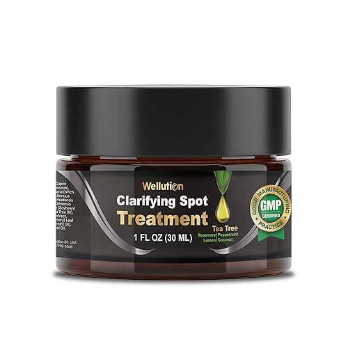 Tratamiento de manchas de acné quístico – Crema para el acné de árbol de té – Corrector de manchas de acné de acción rápida para cara, granos e