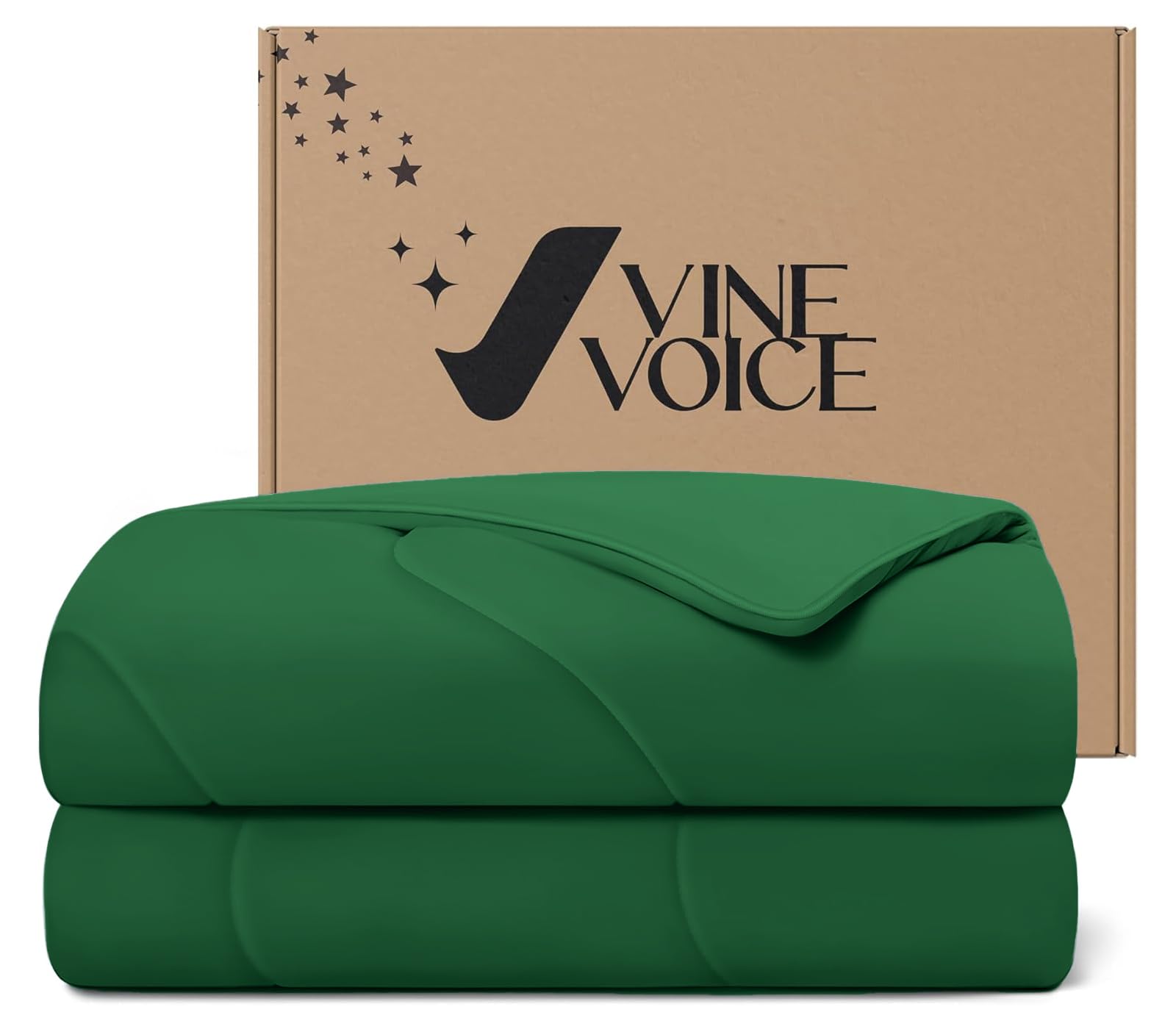 Cooling Comforter for Hot Sleepers, King 106x90, Emerald Green