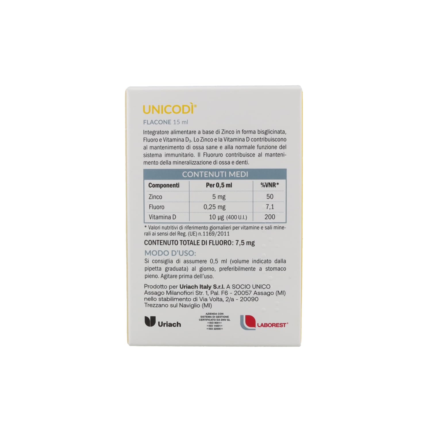 Integratori per bambini Unicodí 15 ml