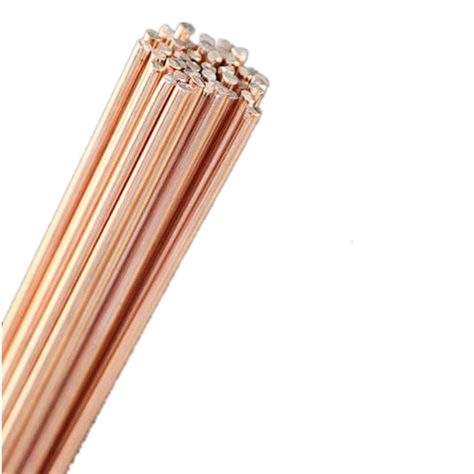Elektroda otulona 500 mm do spawania miedzią — nie jest potrzebny topnik w proszku, trwała miedź fosforowa, niska temperatura topnienia(1.5mm)