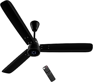 atomberg Renesa Epoque 1200mm BLDC Ceiling Fan with Remote | Advance Air+ Technology | BEE 5 star Rated | Low Noise | Sleek Design | 2 Year Warranty | Gloss Black
