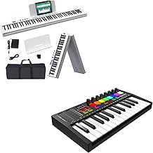 Folding Piano Keyboard 88 Keys Bundle 25 Key USB MIDI Keyboard