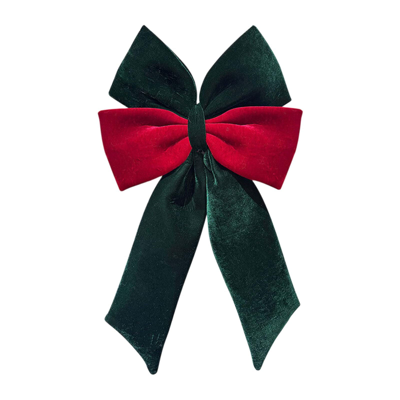 Whoasyst F Velvet Holiday Bowknot Perfect Or Christmas Tree Decorations And Mantel Display Holiday Accessories Party Decorations