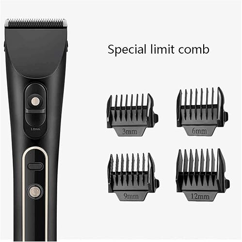 Miniatura 7 de Cortadora de pelo profesional  Kit de corte de pelo inalámbrico recargable con cuchillas impermeables de titanio y cerámica para corte húmedo y