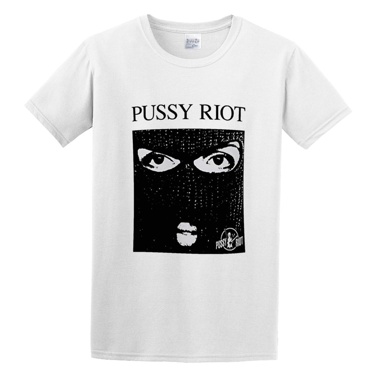 TqaSerHqs Pussy Riot Punk Band Russian Russia Jail Music T-Shirt White M