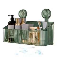 MuSgeIR Shower Caddy Strong Suction Shower Shelf Organizer Bathroom Removable Green