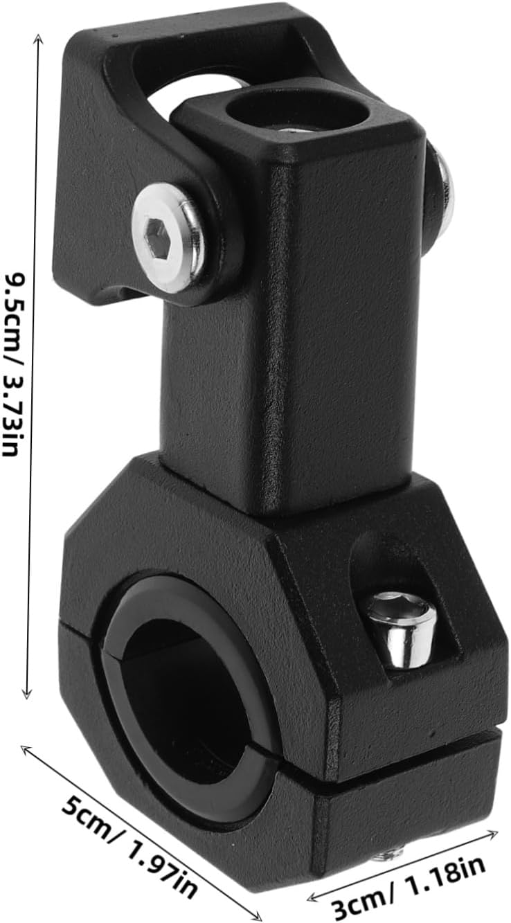 Zerodeko 2pcs Motorcycle Mirror Extenders Adjustable Rearview Mirror Adapter for Motorcycles Electric Scooters Easy Installation Black