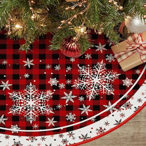 Weihnachtsbaum Decke Rock, 120cm/ 47zoll Weihnachtsbaumdecke Rund...