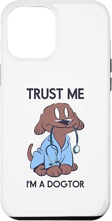 جراب محب للكلاب من iPhone 15 Plus Cute Dog Doctor Blue Veterinarian Vet Tech