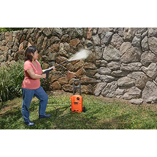 Image of Black + Decker Bepw1750-In 1500W 1740 Psi 120 Bar Pressure Washer for Car Wash and Home Use (Red & Black)