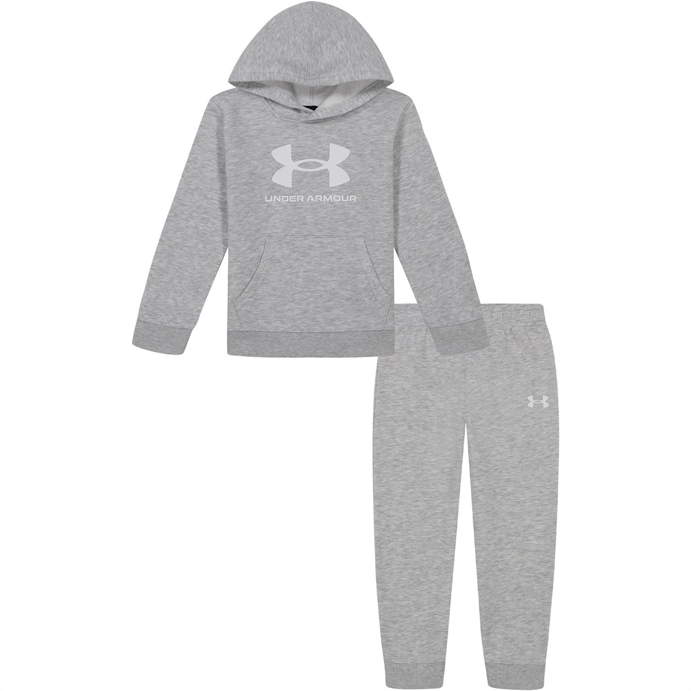 Under Armour Boys Grey Big Logo Set Infant in Size 5 - 6 Years, Sports Direct