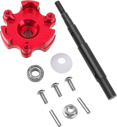 Miniatura 8 de ShareGoo - Soporte de carcasa de transmisión de aleación de aluminio con eje de transmisión, pieza de actualización #7793 compatible con Traxxas 15