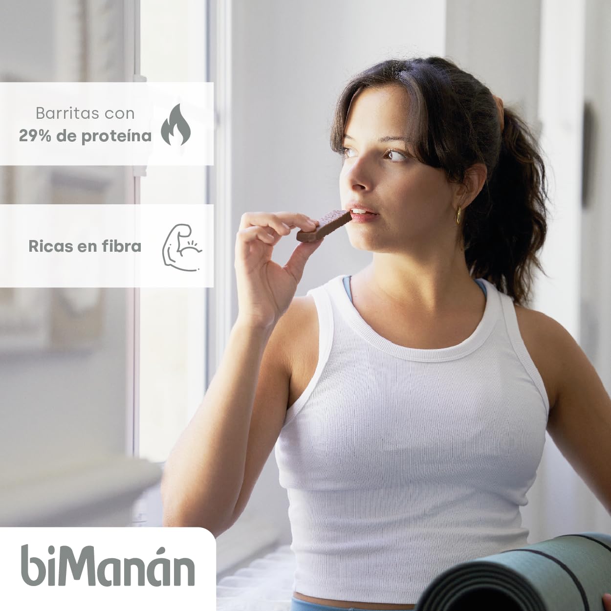 biManán BeFIT Batonik proteinowy z podwójną czekoladą, 20 sztuk