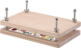 Book Press BookBinding, Wood Paper Press, Kit de carpeta de libros de madera, Suministros de encuadernación de libros po...