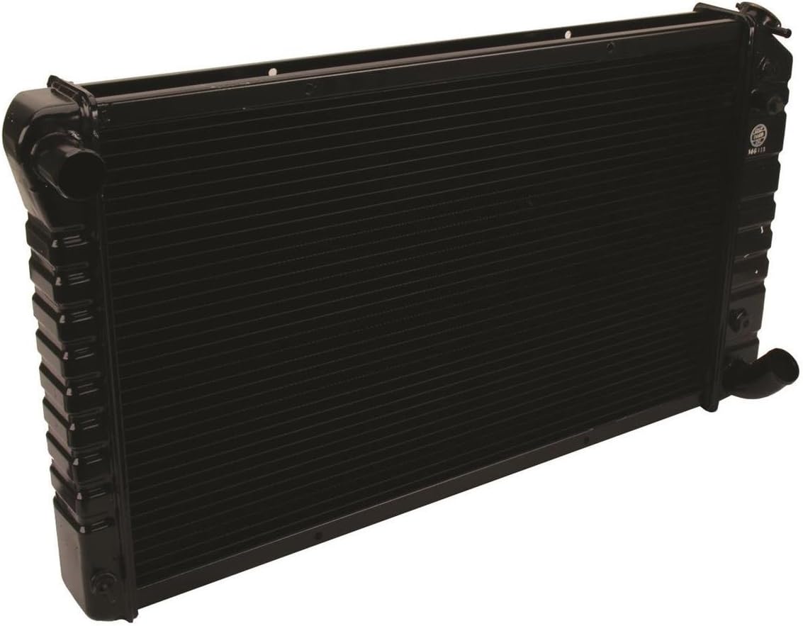 Speedway Motors 4 Row Copper Brass Radiator OEM Replacement Single Pass Cooling Core 28.5 x 17 x 2.5 Inch with Heater Return, Compatible with 1967-1972 GM Trucks and Blazers