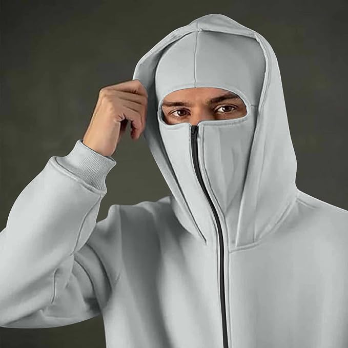 Balaclava para hombre con capucha y mascarilla integrada miniatura 9