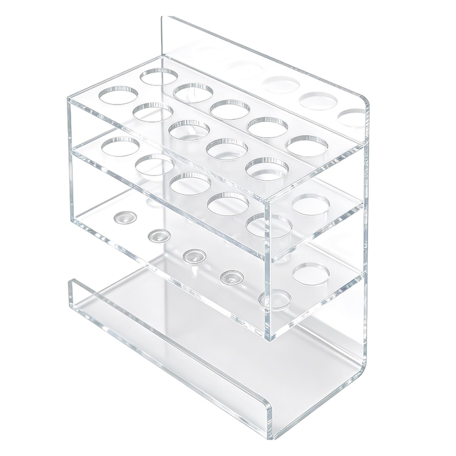 Ekoama Acrylic Whiteboard Marker Holder With 10 Slots And Eraser Tray For Classroom Offices Organization Wall Mountable Stand