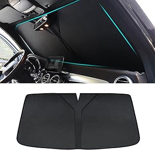 LUKBUT Convient pour Volkswagen Multivan T5 2007-2015, Pare-Soleil de Voiture, Pare-Brise de Voiture Pliable Noir, Facile à Utiliser.