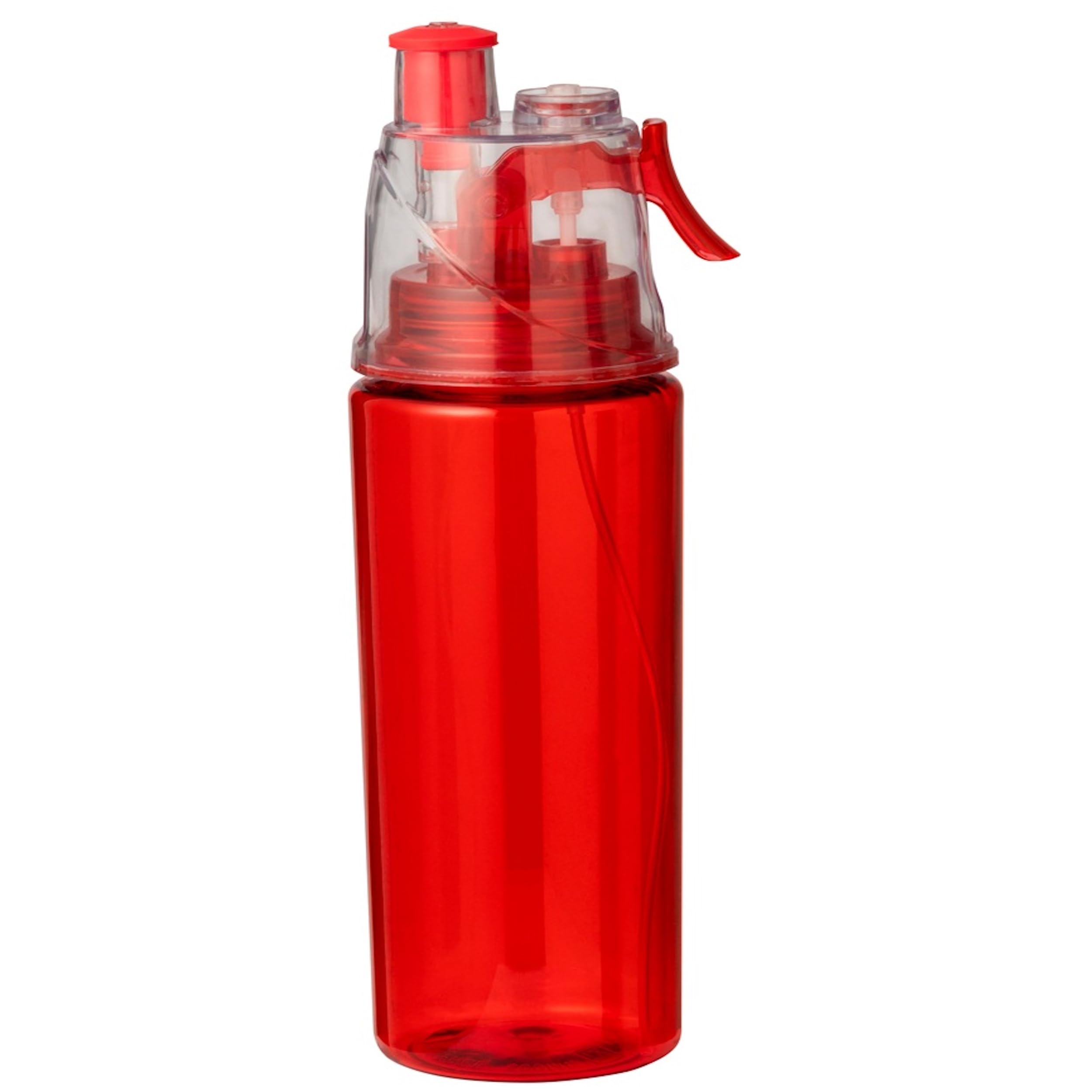 Notrash2003 Red 600Ml Mist Water Bottle With Atomizer Spray Mist For Outdoor Hydration Cycling Climbing Hiking Mountaineering Gym Beach In 3 Colors (Red)