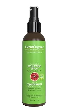DermOrganic Sculpting Spray - Flex-Hold Working & Finishing Spray for Body, Control, Style Definition, Alcohol-Free, 8 oz