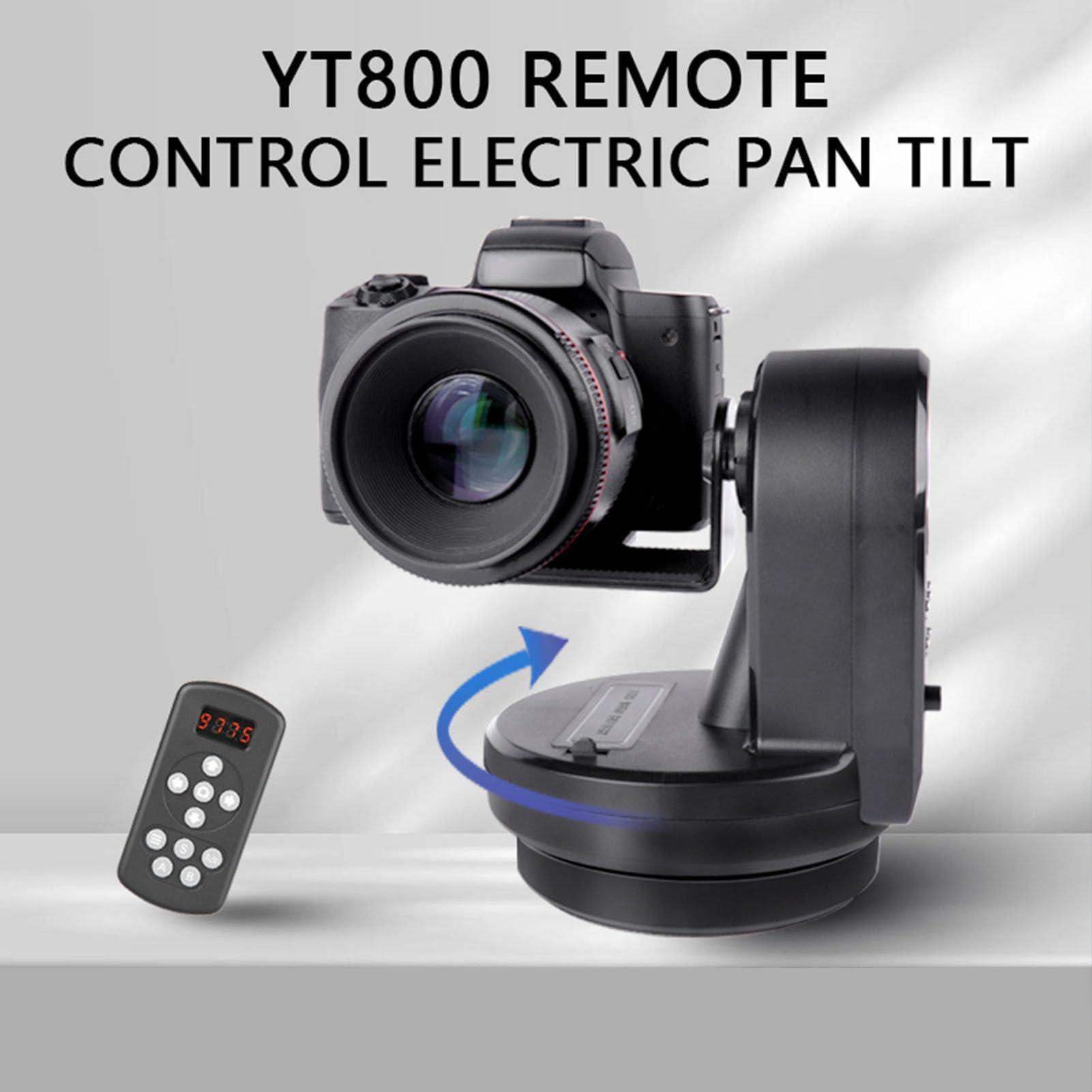 Cabezal de Trípode Motorizado, Cabezal Panorámico Panorámico Motorizado Inalámbrico de 2,4G para Teléfono Inteligente, Soporte de Cámara Motorizado con Carga de 1Kg
