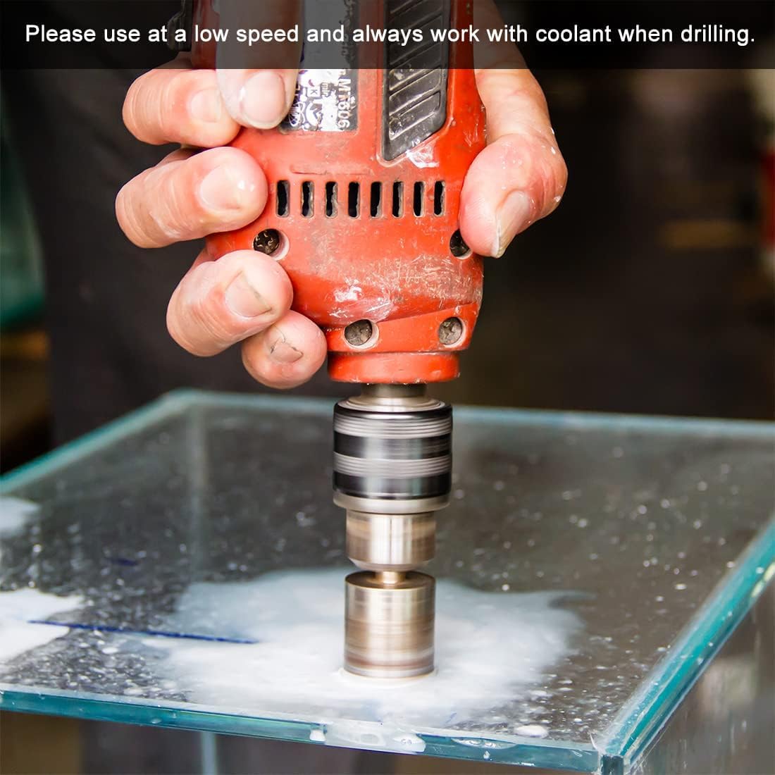 UPTODATETOOLS 5pcs New Diamond Coated Hole Saw Granite Glass Tile Marble Core Drill Bits 10mm 12mm 16mm 20mm 25mm 3