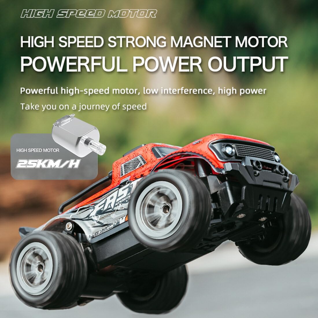 1:20 All-terrain Rc Buggy Car, 25 Km/H Szybki Pilot Zdalnego Sterowania Crawler Ze światłami Led, Nadwozie Przeciwwybuchowe Z Pvc Do Wyścigów Terenowych
