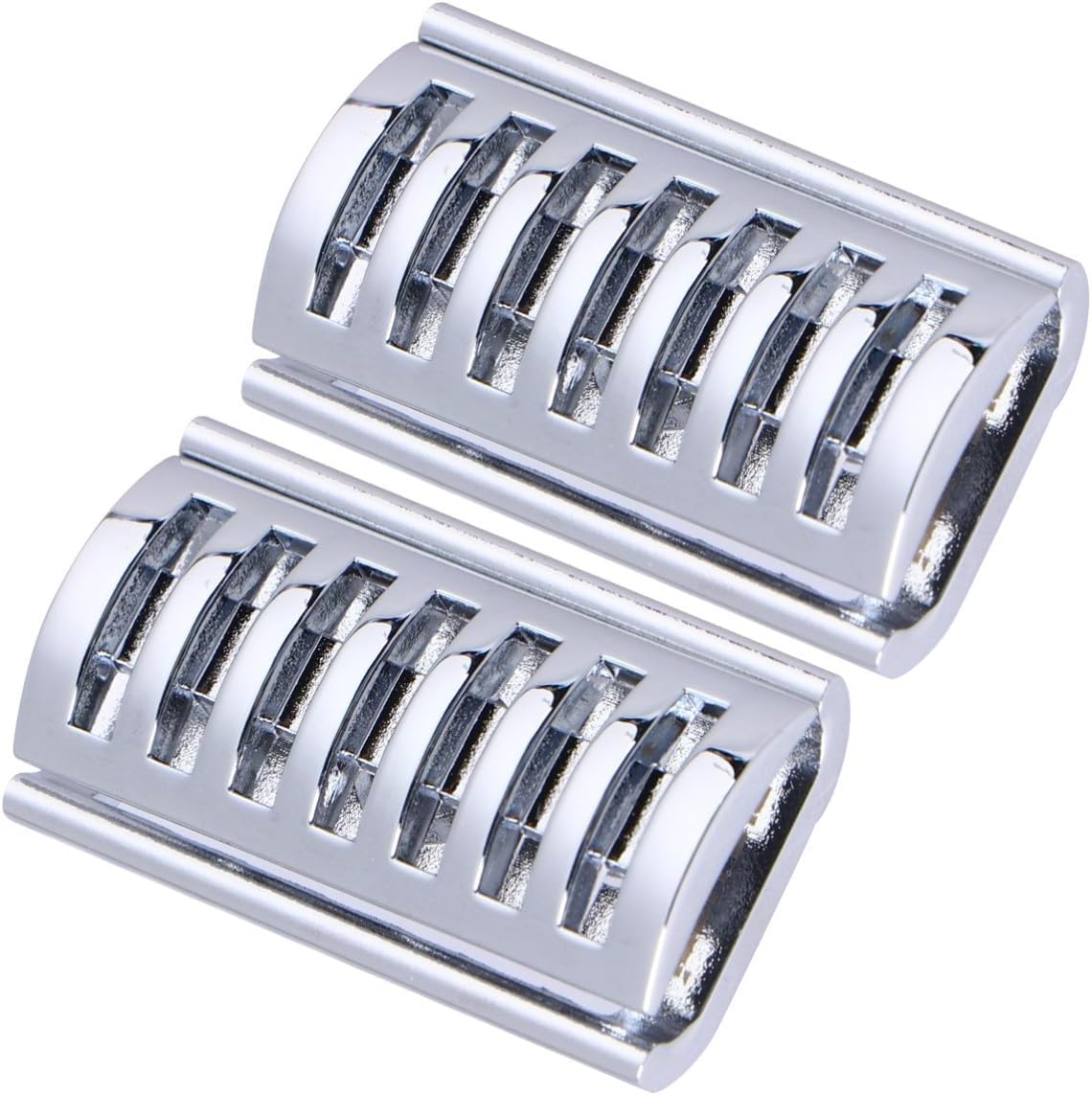 Universal Shaver Head Metal Replacement for Men 2pcs Silver