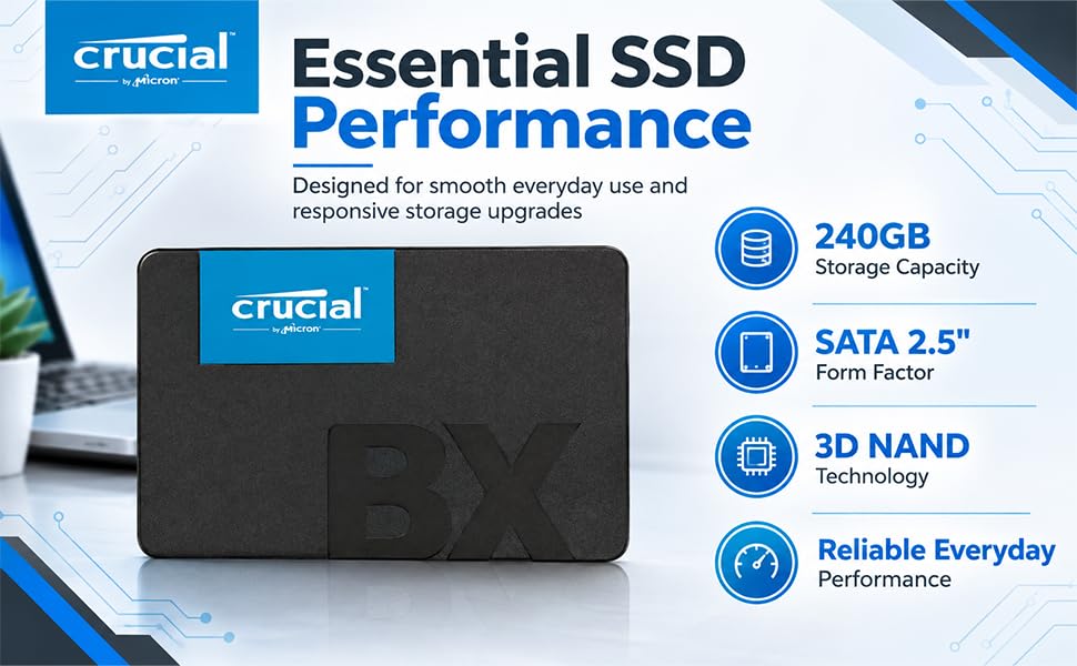 Amazon.in: Buy Micron Solid State Drive | 240GB BX500 SATA 2.5 3D