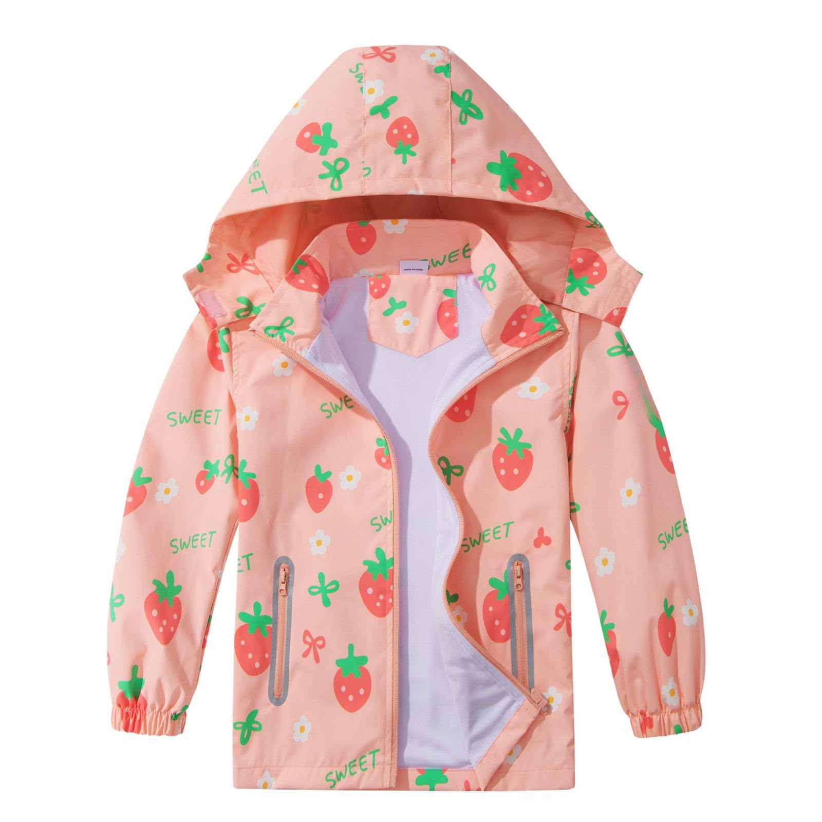 HZXVic Toddler Boys Raincoat Waterproof,Lightweight Kids Rain Poncho Jacket Windbreaker Outwear Coat