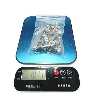50pcs 1/4-20 Acorn Cap Nuts,1/4-20 Cap Nuts,Acorn Hex Dome Head Dome nut,304 Stainless Steel,hardware18-8,Bright Finish with Open End Wrench
