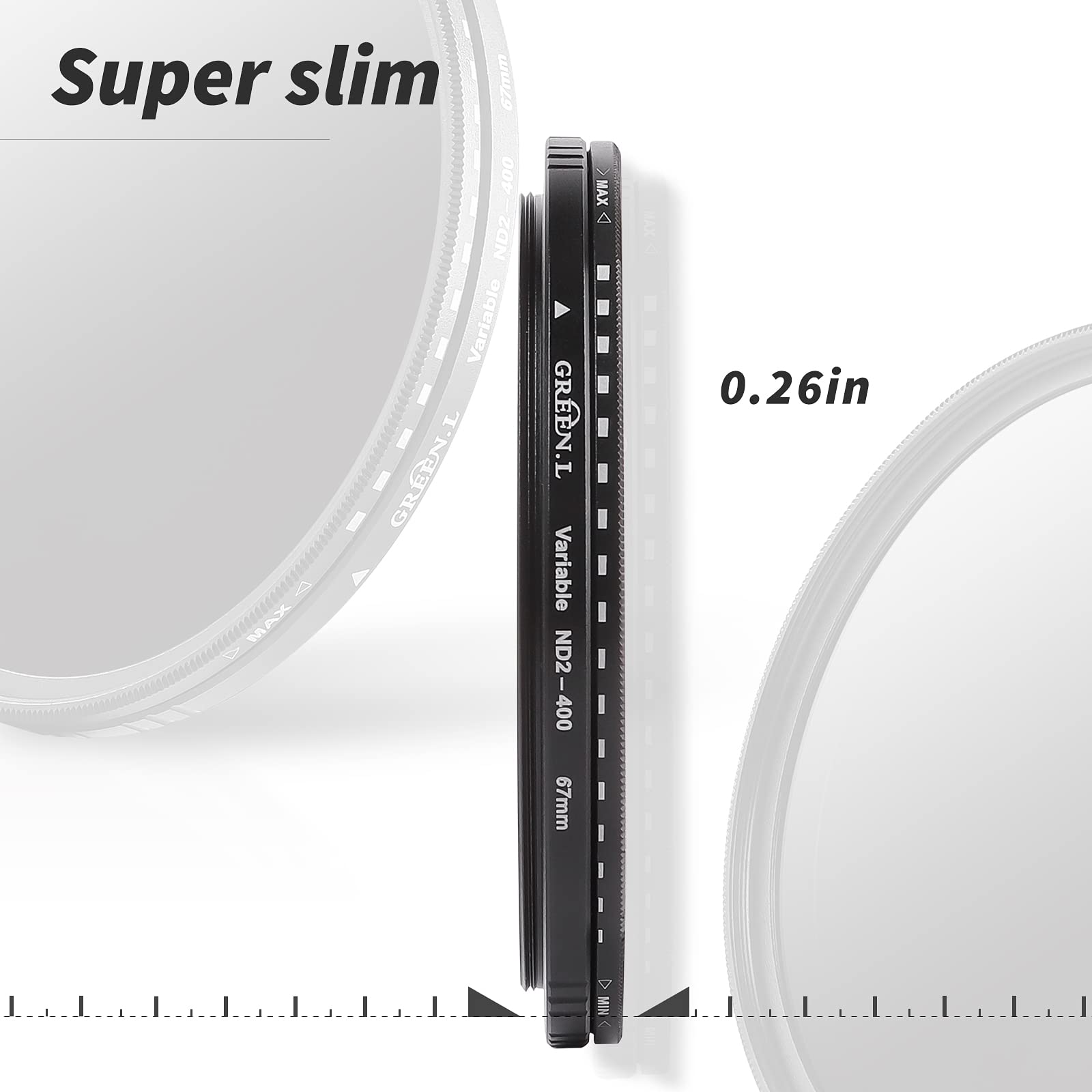 その他 VARIABLE ND 77MM 77mm Variable ND Filter - Basis (2 - 8 stops) – ProMaster