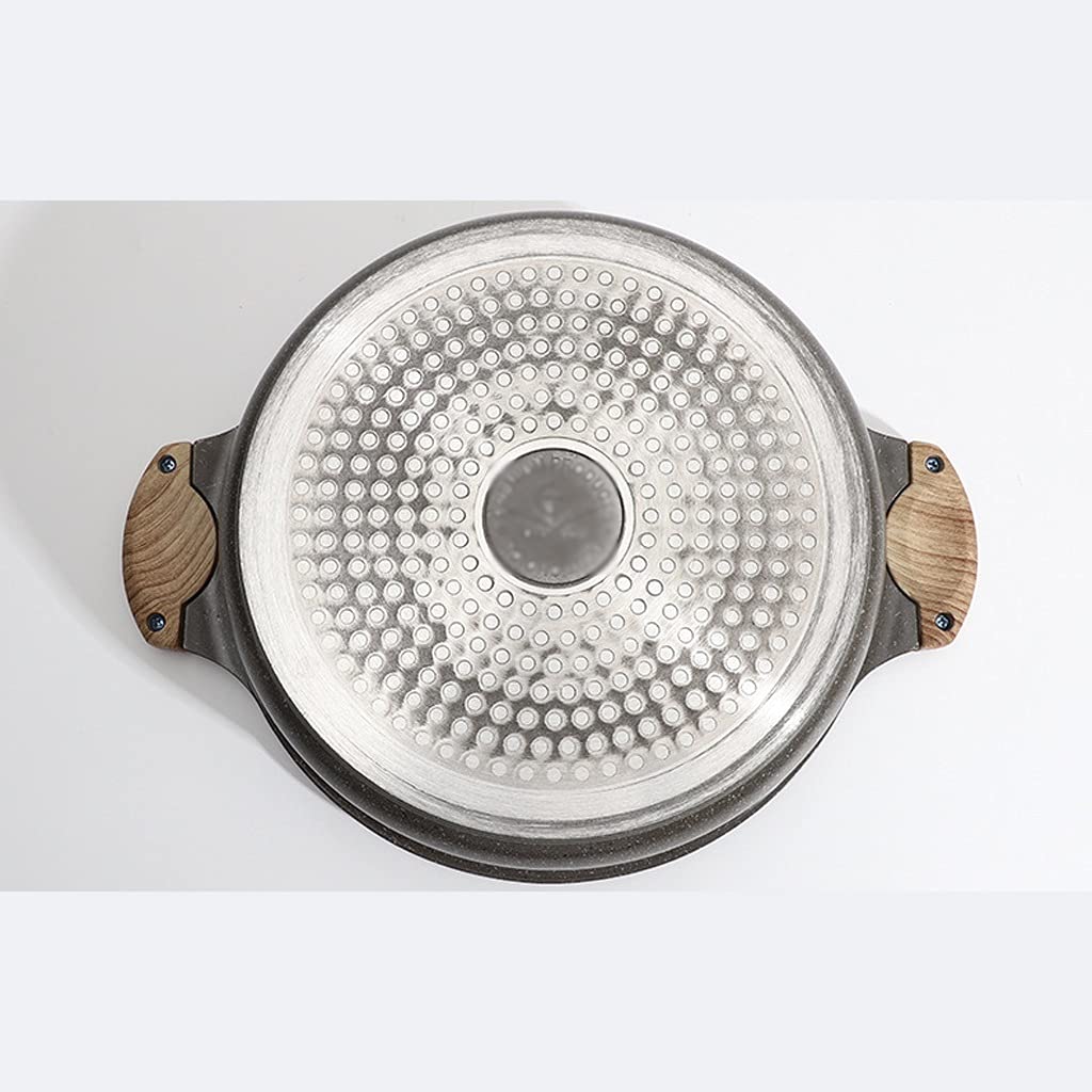 Pentola A Pressione in Stile S Yuanyang Guo, Fornello Elettromagnetico, Fornello A Gas, Padelle Antiaderenti Universali, Calde Come Sempre(Pentola per Zuppa Onecolor-28Cm con Coperchio)