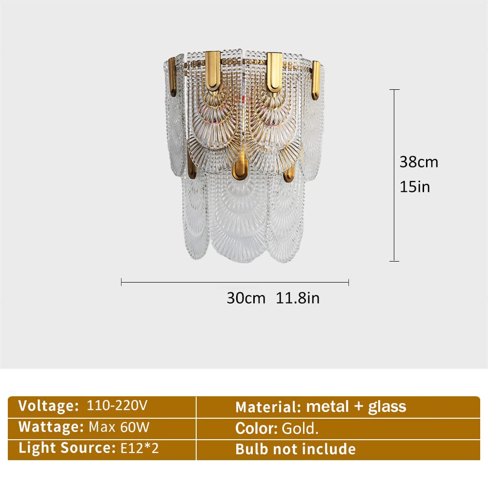 aplique, Aplique de pared contemporáneo cristal con forma copo nieve(B)