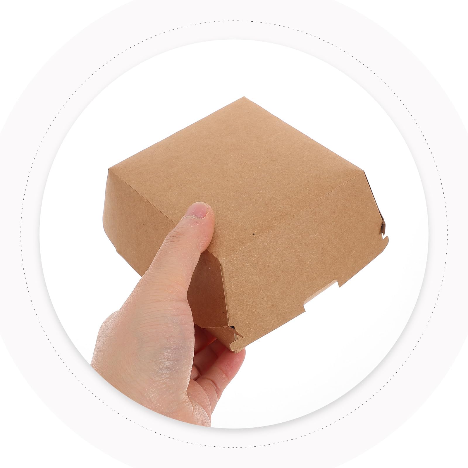 Amazon.co.jp: SAFIGLE 30個入りクラフト紙製バーガーボックス 軽量